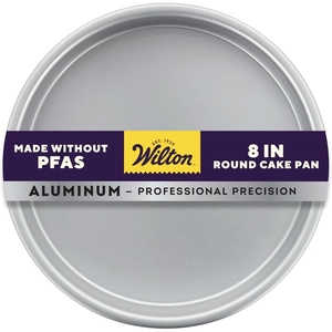 image:imageWilton 8 in Round Cake Pan 2 in Deep Aluminum Bakeware for Cakes RustResistant Even Heating Professional Quality Packaging May Vary8 x 2 in