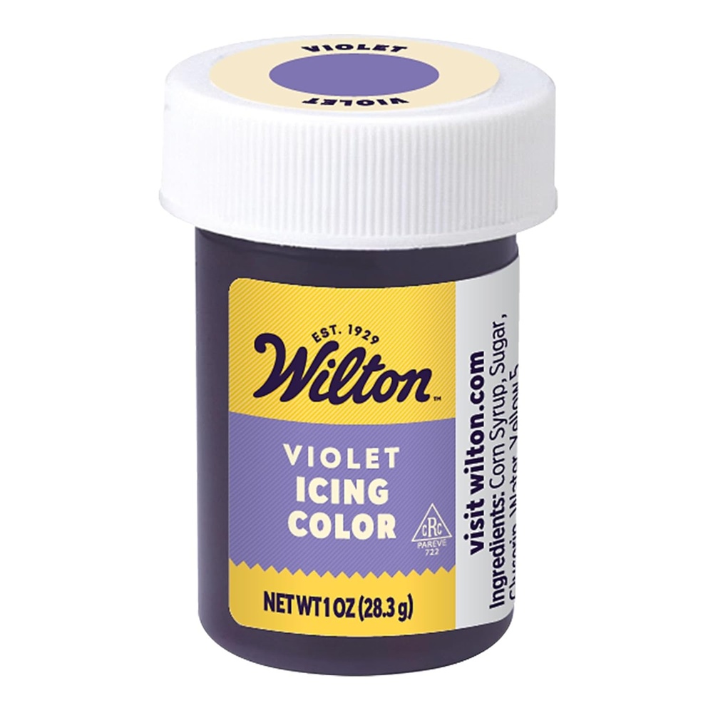 image:imageWilton Gel Food Coloring Highly Concentrated GelBased Icing Color for Frosting Fondant Batter amp Dough Vibrant amp Blendable Cake Decorating Dye 1 oz VioletViolet