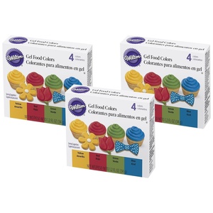 image:imageWilton Primary Color Gel Icing Set Yellow Green 4Piece03 Fl Oz Pack of 12