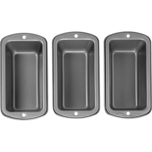 image:imageWilton Recipe Right Loaf Pan for Baking Mini Size Single Cavity Set of 3Mini 575 x 3 in  3 Pack