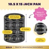 image:imageWilton Gold NonStick Muffin Pan Made Without PFAS 12CupStandart 105 x 15 x 2 in 12cup pan