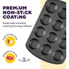 image:imageWilton Gold NonStick Muffin Pan Made Without PFAS 12CupStandart 105 x 15 x 2 in 12cup pan